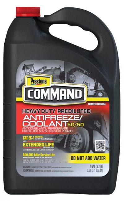 PRESTONE COMMAND - HEAVY DUTY ANTIFREEZE / COOLANT 50/50 3.78 LTS