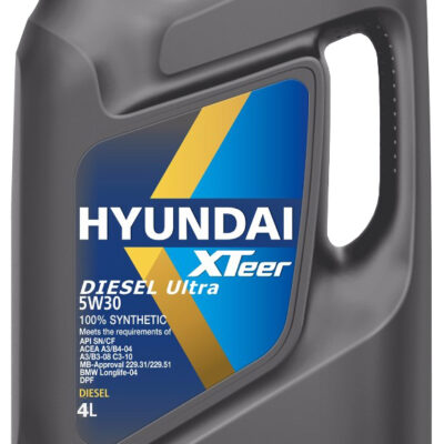Hyundai Xteer Ultra 5W-30 DPF  100% synthetic (Diesel y Gasolina) 4 Lts