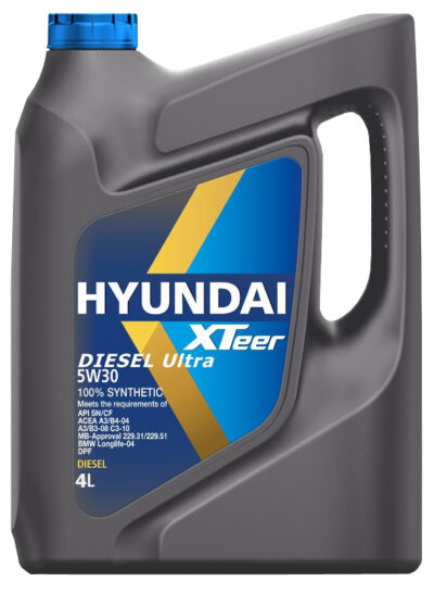 Hyundai Xteer Ultra 5W-30 DPF  100% synthetic (Diesel y Gasolina) 4 Lts