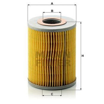 FILTRO ACEITE MANN FILTER (ELEMENTO) H 1038X