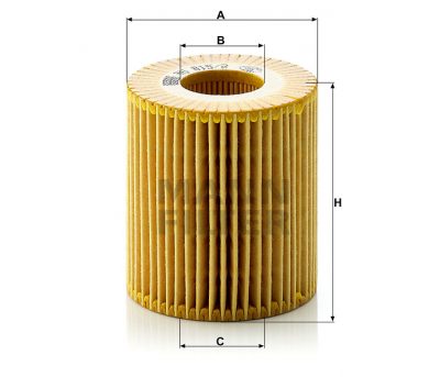 FILTRO ACEITE MANN FILTER (ELEMENTO) HU 815/2X BMW SERIES: 1,3, 5, X, Z