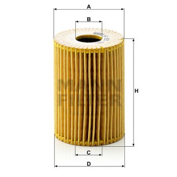 FILTRO ACEITE MANN FILTER (ELEMENTO) HU 825X
