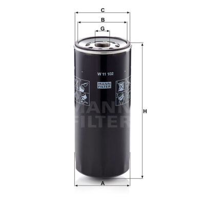 FILTRO ACEITE MANN FILTER W 11102