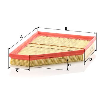 FILTRO AIRE MANN FILTER C 3090/1