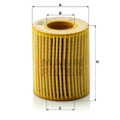 FILTRO ACEITE MANN FILTER (ELEMENTO) HU 711X