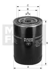 FILTRO ACEITE MANN FILTER W 67/80