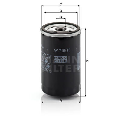 FILTRO ACEITE MANN FILTER W 719/15