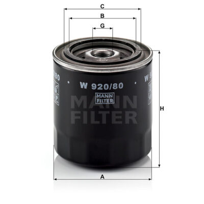 FILTRO ACEITE MANN FILTER WP 920/80