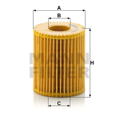 FILTRO ACEITE MANN FILTER (ELEMENTO) HU 7009Z OEM 04152-YZZA5
