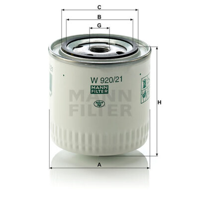 FILTRO ACEITE MANN FILTER W 920/21 - W 920/7