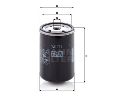 FILTRO PETROLEO MANN FILTER WK 731