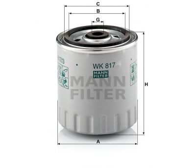 FILTRO PETROLEO MANN FILTER WK 817