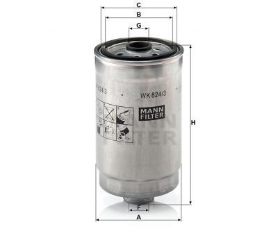 FILTRO PETROLEO MANN FILTER WK 824/3
