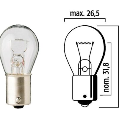 FLOSSER - AMPOLLETA 12V 21W / BASE BA15s / 1 CONTACTO / 93 / 1141 / OEM: 6671