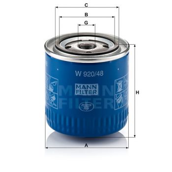 FILTRO ACEITE MANN FILTER W 920/48