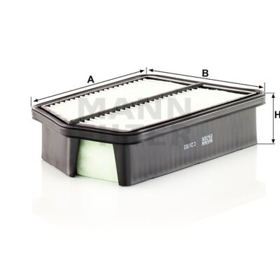 FILTRO AIRE MANN FILTER C 26035 ó C 26013 HYUNDAI Tucson 2.0, KIA Sportage 2.0, 2.0 CRDi 2011 en adelante Nro. Parte: 28113-2S000