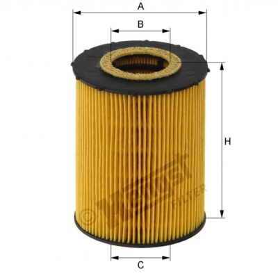 FILTRO ACEITE Hengst E203H04 D67 (ELEMENTO) - BMW X5 4.8i (E70) N62B- HU 823X