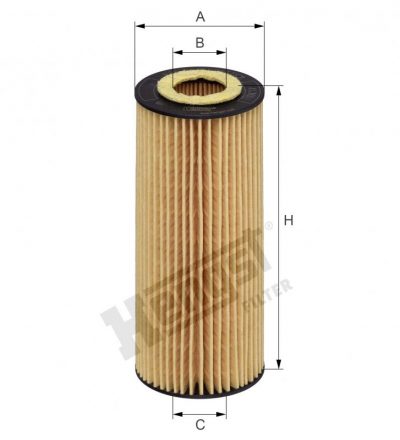 FILTRO ACEITE Hengst E28H01 D26 (ELEMENTO) - BMW X5 3.0L L6 DIESEL TURBOCHARGED 2013 - HU 721/4X