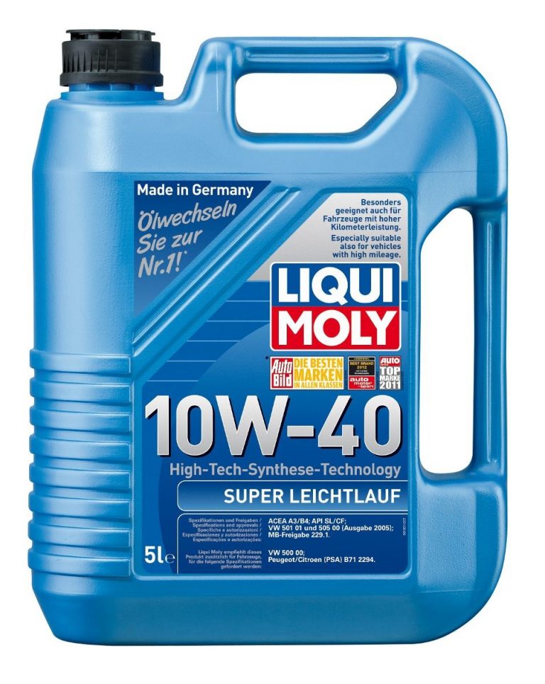 Liqui Moly – Super Leichtlauf 10W-40 Tecnología Sintética 5 Lts – JM Lubricentro