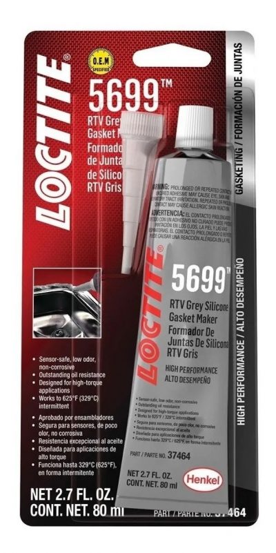 LOCTITE - Silicona Gris Oxiquímica 5699 de alta temperatura 80 ml