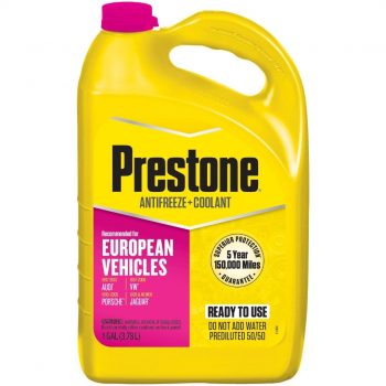 PRESTONE - EUROPEAN G13: BMW/ MINI/ AUDI / JAGUAR / PORSCHE / SAAB / WOLKSWAGEN (ROSADO) 50/50 3.78 Lts