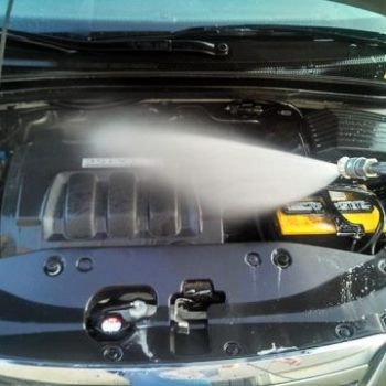 LAVADO DE MOTOR CON AGUA CALIENTE