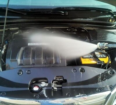 LAVADO DE MOTOR CON AGUA CALIENTE