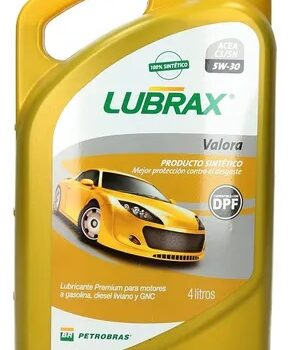 Lubrax Valora 5W-30 Full Sintético 4 lts (Gasolina / Diesel DPF)